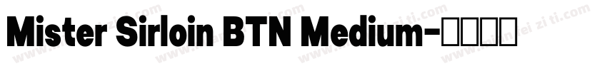 Mister Sirloin BTN Medium字体转换